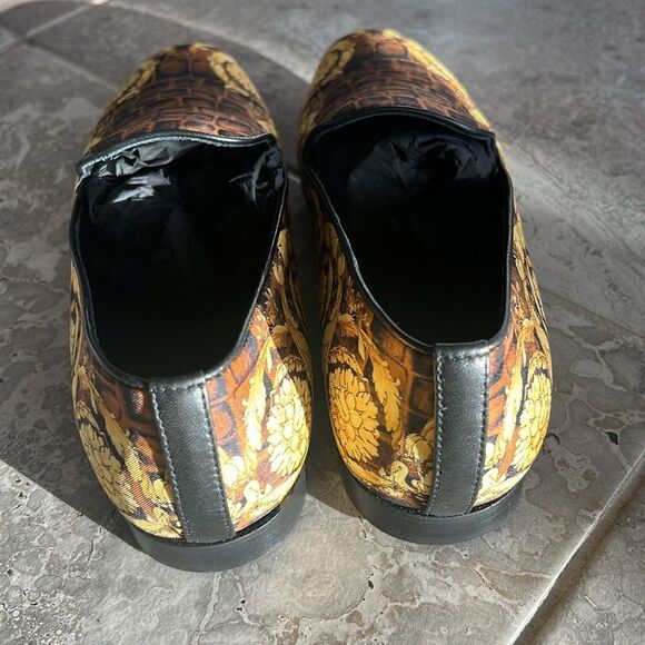 Versace Baroque Print Smoking Slippers Slip-On, New, Size EU 43 - Picture 5 of 13